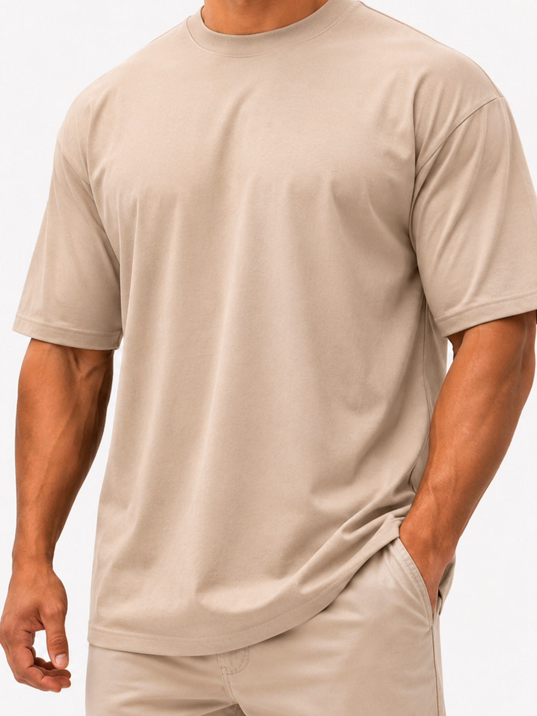 Camiseta Oversized Lisa Streetwear - Bege