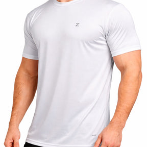 Camiseta Dynos DryFit com Ajuste ao Corpo e Tecido Respirável - Branca