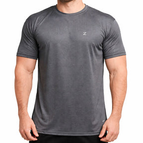 Camiseta Dynos DryFit com Ajuste ao Corpo e Tecido Respirável - Cinza