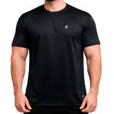 Camiseta Dynos DryFit com Ajuste ao Corpo e Tecido Respirável - Preta
