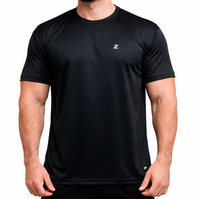 Camiseta Dynos DryFit com Ajuste ao Corpo e Tecido Respirável - Preta