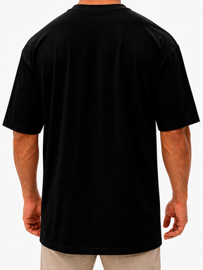Camiseta Oversized Lisa Streetwear - Preto
