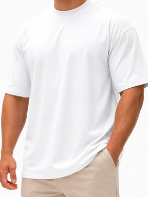 Camiseta Oversized Lisa Streetwear - Branco