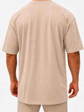 Camiseta Oversized Lisa Streetwear - Bege