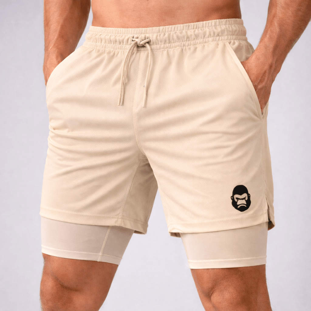 🔥 Leve 3 Pague 2 - Short DryFit Masculino com Compressão Bolso Interno
