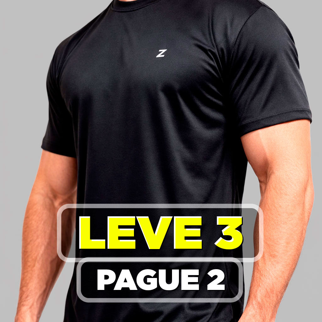 Leve 3 Pague 2 • Camiseta Dry Fit respirável que veste perfeito no corpo