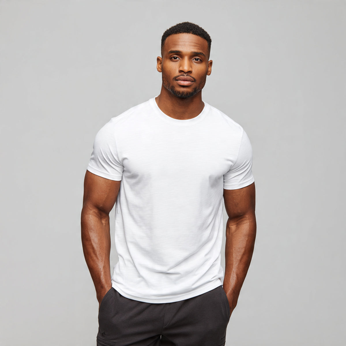 Camiseta Dry Fit com Ajuste ao Corpo e Tecido Respirável - Branca