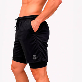 🔥 Leve 3 Pague 2 - Short DryFit Masculino com Compressão Bolso Interno